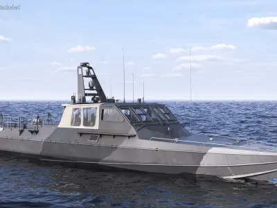  Military Boat Mark V Camo Dark 