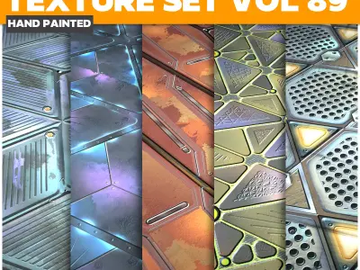 Scifi Vol 89 -  Game PBR Textures Texture