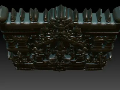 Indian Temple Wall basrelief 33 240622 3D print model