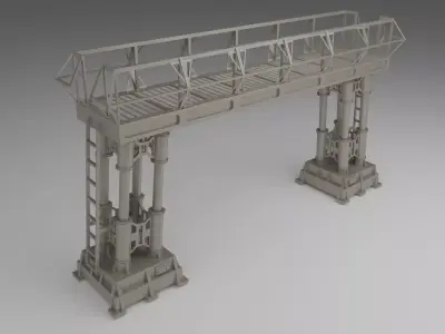 Rebel Hangar Service Ramp Star Wars 3D print model