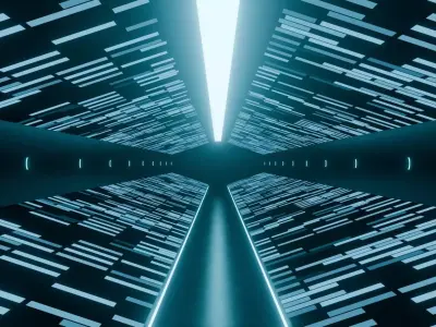 Sci-Fi Tunnel Animation 3D model