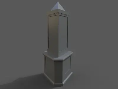 triangle sign 3D model