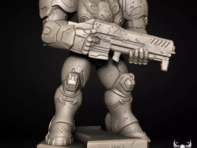 Starcraft Marine 3D Print Model  3D print model