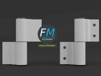 Shutter hinges 3D model