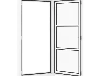 Plastic Window 800mm x 1520mm 3D model