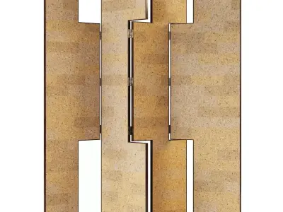 Eileen Gray four-panel screen 3D model