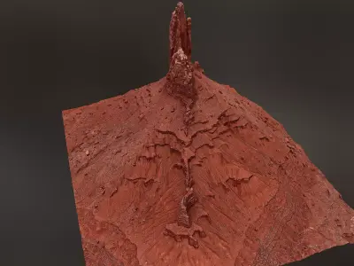 Canyon Cliff E - Scan 3D model