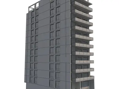 Apartment Building 13 3D model purchase