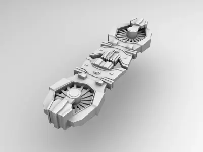 Hoverboard star wars weapon 3D model