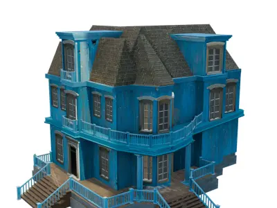 Building House Old Low-poly 3D model