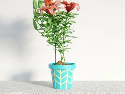 Archmodels vol 141 - high quality indoor plants 3D model