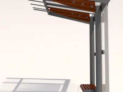 MMCite Regio 300 Bus Shelter 3D model