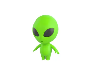 Character171 Rigged Alien 3D model