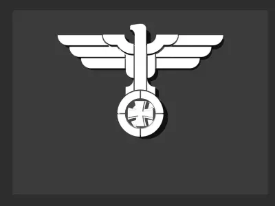 Reichsadler 2013  -  Wandrelief  -  Wall relief Low-poly 3D model