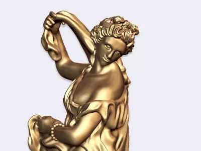 Venus Callipyge not naked  Musee du Louvre 3D print model