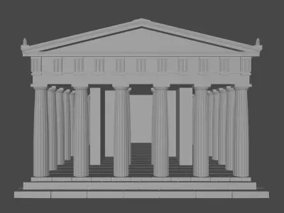 Temple of Hephaistos 1to100 scale 3D print model