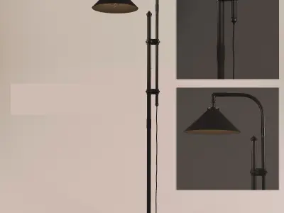 floor metallamp 3D model