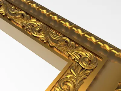 Carved Picture Frame 3D model