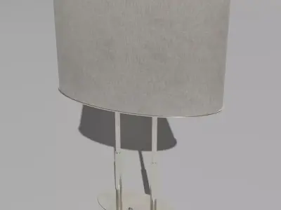 Retro Office Desk Lamp 3D model