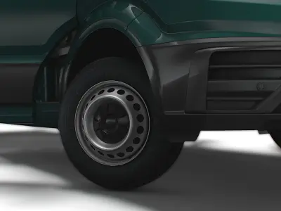 MAN TGE Double Cab Tipper HQ Interior 2023 3D model