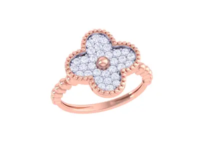 Women Ring Render 3dm STL OBJ FBX Details  3D print model 4