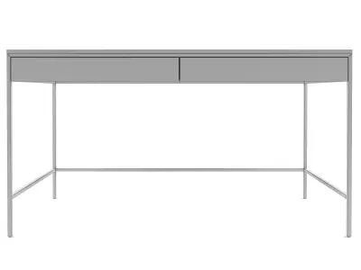 Sunpan - Stamos Desk - Black - Grey Marble Charcoal Grey Low-poly 3D model