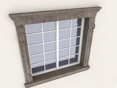 Window Frame 13 Low-poly 3D model