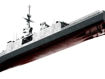  La Fayette class Frigate 3D model 
