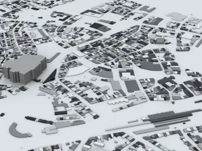 Bonn Streets and Buildings 3D model