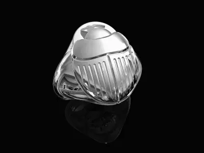 Egyptian Scarab Ring 3D print model