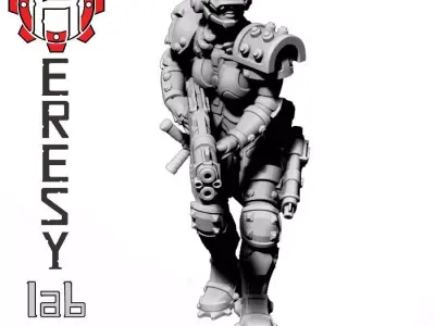Heresylab - Sauberung Female Enforcer 3D print model