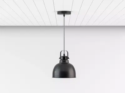 Ceiling Lamp Metallic  Low-poly 3D model