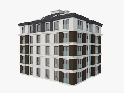 Residential Apartment Building 7 3D model