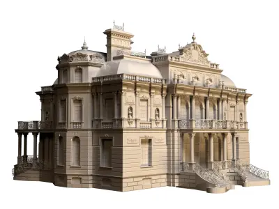 Classic House 3D model