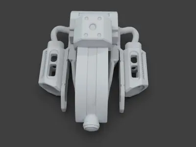 Sci-Fi Drone - 6 - Untextured 3D model