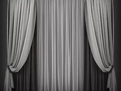Curtain 3D model 63 3D model