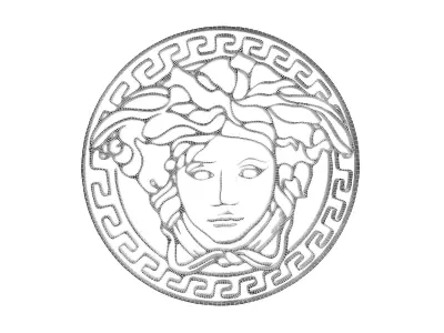 Gianni Versace Logo v1 001 Free 3D model