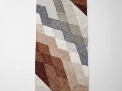 French Carpet - Rug Low-poly 3D model