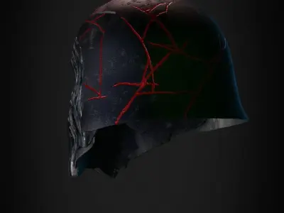 Star Wars Kylo Ren Helmet from for Cosplay 3D print model