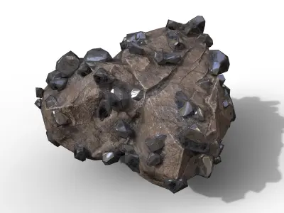 Minerals Pack  Low-poly 3D model