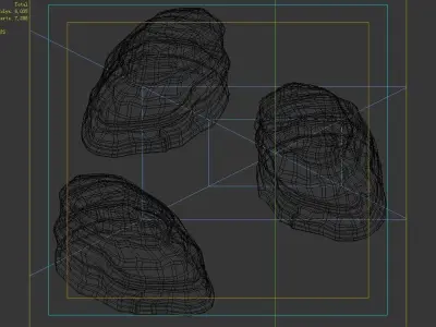 Desert - Mountain - Wind Stone 08 3D model