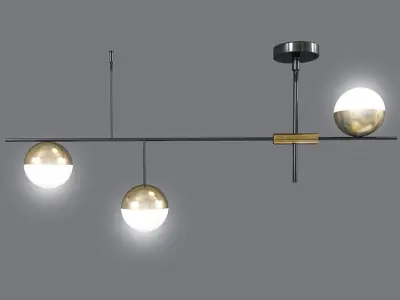 Ceiling Light Set 02 3D model