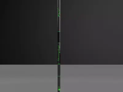 Cosmic Energy Bo Staff  Sci-Fi Energy Weapon 3D Model 3D print model