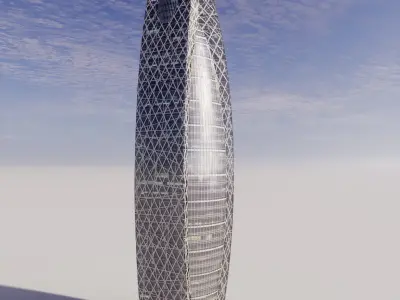 Mode Gakuen Cocoon Tower 3D model
