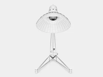 Vintage table lamp 3D model purchase