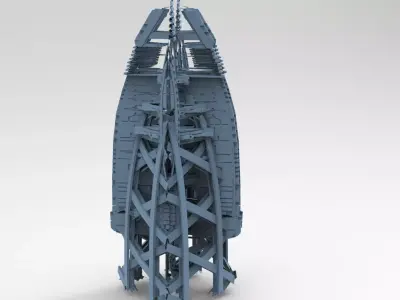 Planet side corporation market tower  3D model