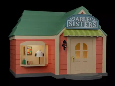 Animal Crossing Able Sisters Shop 3D model 3D model