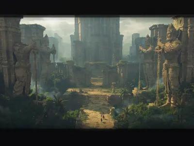 LOST INDIAN RELICS - Kitbash Set 3D model