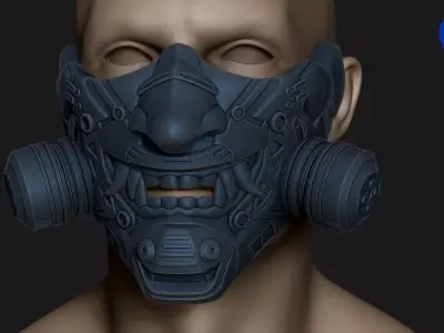 Scifi ONI Mask for 3d print 3D print model