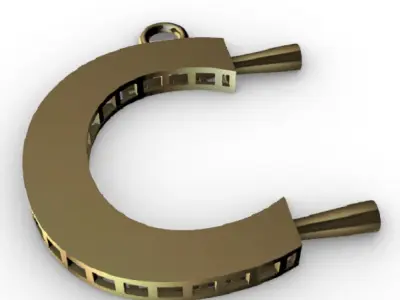 Letter Pendant 3D print model